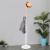 Cuier tip pom din metal, baza marmura, 6 agatatoare, 172cm, alb si maro Household NewTrend