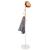 Cuier tip pom din metal, baza marmura, 6 agatatoare, 172cm, alb si maro Household NewTrend