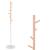 Cuier tip pom din metal, baza marmura, 6 agatatoare, 172cm, alb si maro Household NewTrend