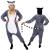 Pijama tip salopeta pentru adulti, model Lemur, marime L Household NewTrend