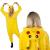 Pijama tip salopeta pentru adulti, model Pikachu, marime L Household NewTrend