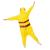 Pijama tip salopeta pentru copii, model Pikachu, marime 130-140 cm Household NewTrend