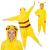 Pijama tip salopeta pentru copii, model Pikachu, marime 130-140 cm Household NewTrend