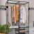 Stand de haine cu polite si tije pentru agatarea umeraselor, 85x44x174cm, negru Household NewTrend