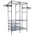 Stand de haine cu polite si tije pentru agatarea umeraselor, 85x44x174cm, negru Household NewTrend