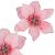 Set 10 ornamente pentru bradul de Craciun, stea Poinsettia, 13cm, roz Household NewTrend