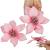 Set 10 ornamente pentru bradul de Craciun, stea Poinsettia, 13cm, roz Household NewTrend