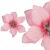 Set 10 ornamente pentru bradul de Craciun, stea Poinsettia, 13cm, roz Household NewTrend