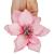 Set 10 ornamente pentru bradul de Craciun, stea Poinsettia, 13cm, roz Household NewTrend