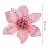 Set 10 ornamente pentru bradul de Craciun, stea Poinsettia, 13cm, roz Household NewTrend