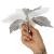Set 5 ornamente pentru bradul de Craciun, stea Poinsettia, 23cm, alb argintiu Household NewTrend