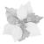 Set 5 ornamente pentru bradul de Craciun, stea Poinsettia, 23cm, alb argintiu Household NewTrend