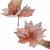 Set 5 ornamente pentru bradul de Craciun, stea Poinsettia, 26cm, roz argintiu Household NewTrend