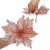 Set 5 ornamente pentru bradul de Craciun, stea Poinsettia, 26cm, roz argintiu Household NewTrend