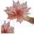 Set 5 ornamente pentru bradul de Craciun, stea Poinsettia, 26cm, roz argintiu Household NewTrend