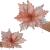 Set 5 ornamente pentru bradul de Craciun, stea Poinsettia, 26cm, roz argintiu Household NewTrend