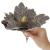 Set 5 ornamente pentru bradul de Craciun, stea Poinsettia, 23cm, gri auriu Household NewTrend