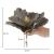 Set 5 ornamente pentru bradul de Craciun, stea Poinsettia, 23cm, gri auriu Household NewTrend
