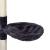 Ansamblu de joaca pentru pisici, cu loc pentru zgariat, ascuns, culcus, minge, sfoara, 203cm, gri inchis Household NewTrend