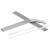 Set 8 paie metalice argintiu, reutilizabile, cu husa depozitare si perii curatat, 215x6 mm Household NewTrend