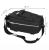 Geanta portbagaj bicicleta, 1 compartiment si 2 buzunare laterale, 38x14x16cm, negru cu elemente reflectorizante gri Household NewTrend