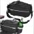 Geanta portbagaj bicicleta, 1 compartiment si 2 buzunare laterale, 38x14x16cm, negru cu elemente reflectorizante gri Household NewTrend