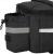 Geanta portbagaj bicicleta, 1 compartiment si 2 buzunare laterale, 38x14x16cm, negru cu elemente reflectorizante gri Household NewTrend