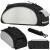 Geanta portbagaj bicicleta, 1 compartiment si 3 buzunare laterale, 40x20x17cm, negru cu elemente reflectorizante gri Household NewTrend