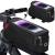 Geanta bicicleta impermeabila, cu buzunar pentru telefon, 19x10x10cm, negru Household NewTrend