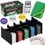 Set de Poker Complex cu 200 de jetoane, covoras verde, 2 seturi de carti, in cutie metalica Household NewTrend