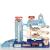 Circuit cu parcare pentru masinute, cu lumini si sunete, 6 masinute, cu nivele cu lift de urcare Household NewTrend