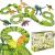 Circuit masinute Dinosaur Park, cu 320 de piese, pista configurabila Household NewTrend