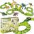 Circuit masinute Dinosaur Park, cu 320 de piese, pista configurabila Household NewTrend