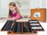Set de pictura si desen pentru copii, 174 de piese, trusa lemn, 45x32x10cm Household NewTrend