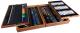 Set de pictura si desen pentru copii, 174 de piese, trusa lemn, 45x32x10cm Household NewTrend