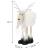 Figurina Craciun, Ren alb cu fular, inaltime 48cm Household NewTrend