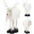 Figurina Craciun, Ren alb cu fular, inaltime 48cm Household NewTrend