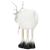 Figurina Craciun, Ren alb cu fular, inaltime 48cm Household NewTrend