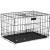 Cusca pentru animale, 2 usi, Pliabila din metal, XL, Negru, 93x67x56 cm Household NewTrend