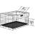 Cusca pentru animale, 2 usi, Pliabila din metal, XL, Negru, 93x67x56 cm Household NewTrend