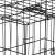 Cusca pentru animale, 2 usi, Pliabila din metal, XL, Negru, 93x67x56 cm Household NewTrend