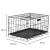 Cusca pentru animale, 2 usi, Pliabila din metal, XL, Negru, 93x67x56 cm Household NewTrend
