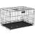 Cusca pentru animale, 2 usi, Pliabila din metal, XL, Negru, 93x67x56 cm Household NewTrend