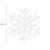 Decoratiune brad fulg de zapada, set 8 bucati, 8cm, alb Household NewTrend