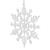 Decoratiune brad fulg de zapada, set 3 bucati, 12cm, alb Household NewTrend