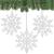 Decoratiune brad fulg de zapada, set 3 bucati, 12cm, alb Household NewTrend