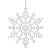Decoratiune brad fulg de zapada, set 3 bucati, 12cm, alb Household NewTrend