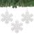 Decoratiune brad fulg de zapada, set 3 bucati, 8cm, alb Household NewTrend