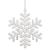 Decoratiune brad fulg de zapada, set 3 bucati, 8cm, alb Household NewTrend