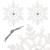 Decoratiune brad fulg de zapada cu cristal, set 2 bucati, 12cm, alb Household NewTrend